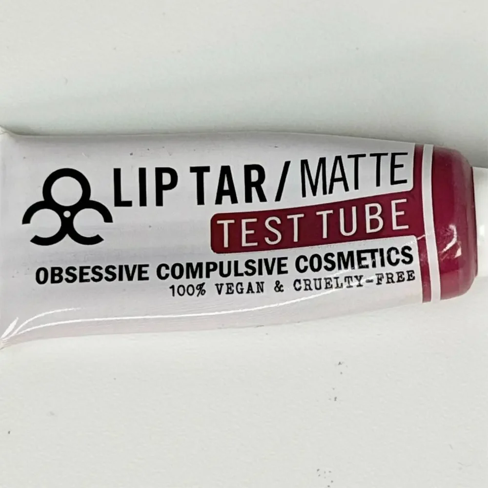 Obsessive Compulsive Cosmetics Lip Tar Matte Strumpet Red Travel .08oz 2.5ml New